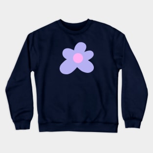 Light Blue Flower Crewneck Sweatshirt